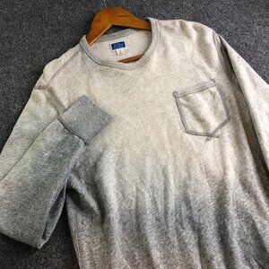 J Crew Shirt Mens Small Blue Gray Faded Knit Good Long Sleeve Sweatshirt Crewnec